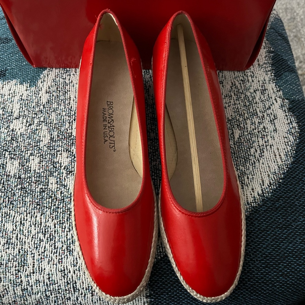 Browns About Saks Fifth Avenue 
Red espadrilles. Brand new in original box